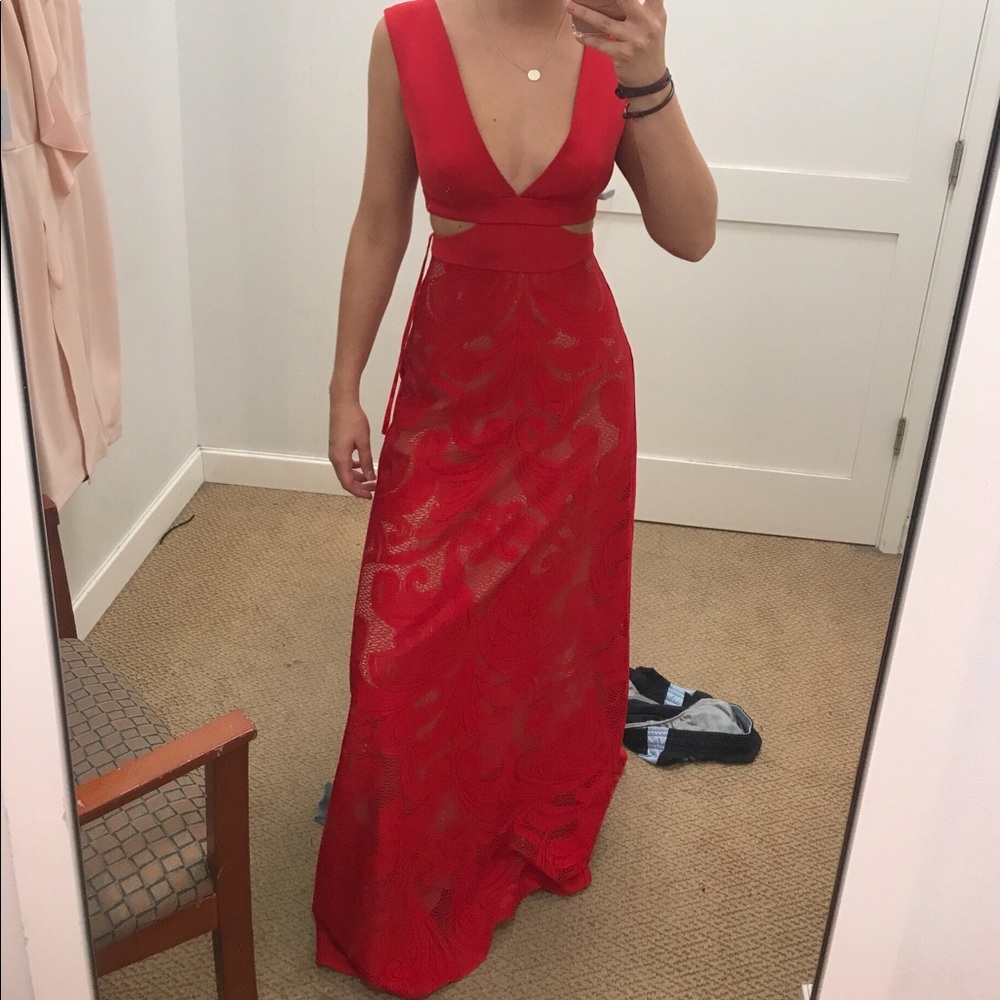 Red prom dress